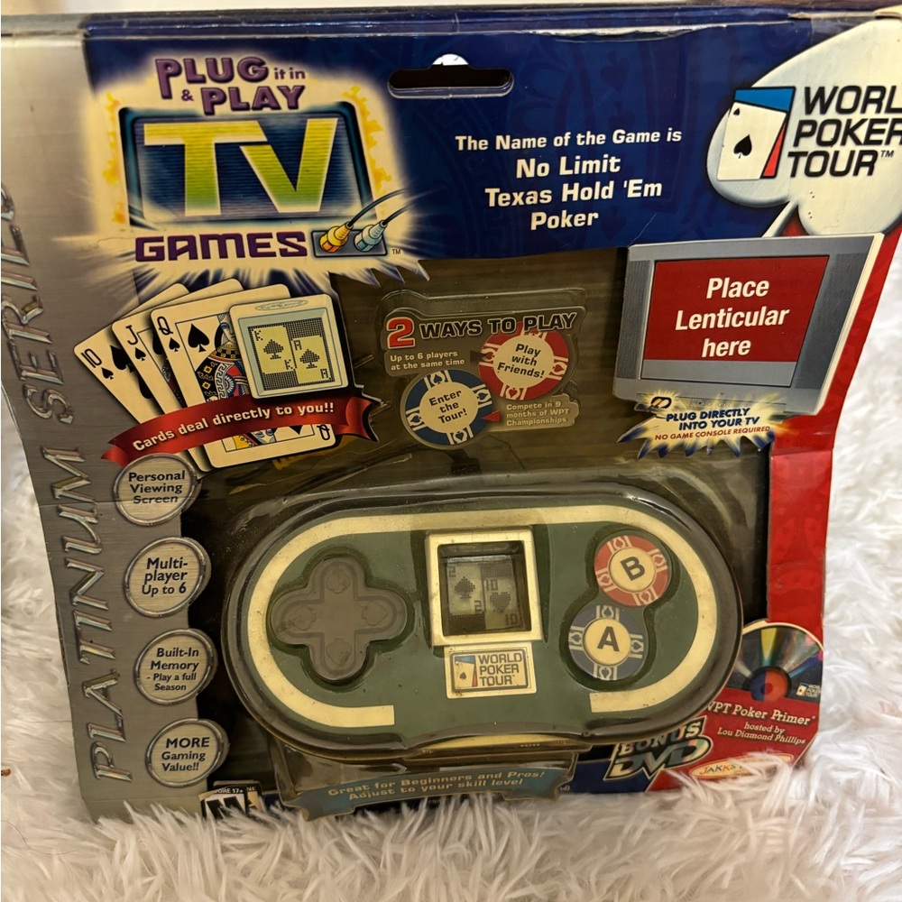 Plum In & Play Texas Hold ‘emPoker Game for Television from jakks TV games